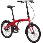 Ficha técnica e caractérísticas do produto Bicicleta Dobrável Aro 20'' e 1 Marcha Vermelha - Durban Eco