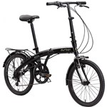 Ficha técnica e caractérísticas do produto Bicicleta Dobrável Aro 20" e 6 Marchas Preta Durban Eco+