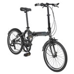 Ficha técnica e caractérísticas do produto Bicicleta Dobrável Aro 20 Jump 6 Velocidades Preta - Durban - Preto