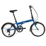 Ficha técnica e caractérísticas do produto Bicicleta Dobrável Aro 20 Nautika Durban Bay 6 com 6 Marchas - Azul