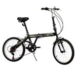 Ficha técnica e caractérísticas do produto Bicicleta Dobrável Aro 20 Track & Bikes Smart Pro com 6 Marchas - Preta