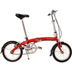 Ficha técnica e caractérísticas do produto Bicicleta Dobrável Aro 16 Durban Commuter 1 Velocidade Vermelha