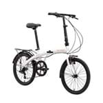 Ficha técnica e caractérísticas do produto Bicicleta Dobrável Durban Aro 20” de 6 Velocidades Shimano e Quadro de Aço Eco+ Branco