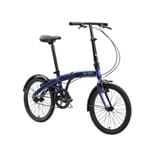 Ficha técnica e caractérísticas do produto Bicicleta Dobrável Durban Aro 20” e com Quadro de Aço Eco Azul