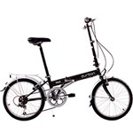 Ficha técnica e caractérísticas do produto Bicicleta Dobrável Durban Bay 6 Aro 20 Preta