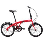 Ficha técnica e caractérísticas do produto Bicicleta Dobrável Durban Eco Aro 20" e 1 Marcha Vermelha