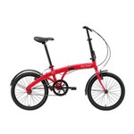 Ficha técnica e caractérísticas do produto Bicicleta Dobrável Durban Eco Aro 20 - VERMELHO