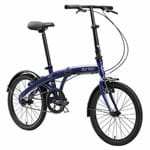 Ficha técnica e caractérísticas do produto Bicicleta Dobrável Aro 20 Durban 1 Marcha Eco Lazer Azul