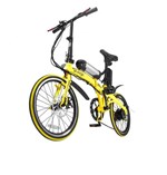 Ficha técnica e caractérísticas do produto Bicicleta Dobrável Pliage + Kit Elétrico Amarelo Two Dogs