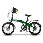 Ficha técnica e caractérísticas do produto Bicicleta Dobravel Pliage Plus 7 Marchas Freio a Disco Verde Two Dogs