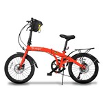 Ficha técnica e caractérísticas do produto Bicicleta Dobravel Pliage Plus 7 Marchas Freio a Disco Vermelha Two Dogs