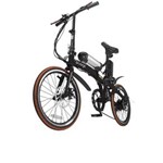 Ficha técnica e caractérísticas do produto Bicicleta Dobrável - Pliage Preta com Kit Elétrico Two Dogs - Bivolt