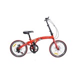 Ficha técnica e caractérísticas do produto Bicicleta Dobrável Pliage Two Dogs Vermelho