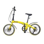 Ficha técnica e caractérísticas do produto Bicicleta Dobrável Pliage Twodogs Amarela