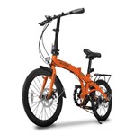 Bicicleta Dobravel Two Dogs Pliage Plus 7 Marchas Freio a Disco Laranja