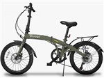 Ficha técnica e caractérísticas do produto Bicicleta Dobrável Two Dogs Pliage Plus Verde Militar