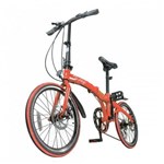 Ficha técnica e caractérísticas do produto Bicicleta Dobravel Vermelha Two Dogs Pliage Freio a Disco 7 Velocidades