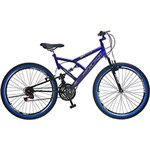 Ficha técnica e caractérísticas do produto Bicicleta Dupla Susp. Full GPS A.26, 36R Azul - Colli Bike