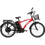 Ficha técnica e caractérísticas do produto Bicicleta Elétrica 350W Vex Vx 350W Vermelha