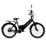 Ficha técnica e caractérísticas do produto Bicicleta Elétrica Machine Motors Basic 350W 36V Preto/Preto