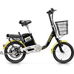 Ficha técnica e caractérísticas do produto Bicicleta Elétrica Preto com Amarelo - Eclub