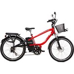 Ficha técnica e caractérísticas do produto Bicicleta Elétrica Vex 350W VL Vermelha