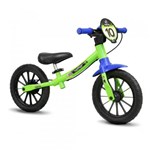 Bicicleta Equilíbrio Balance Bike Masculina 02 Verde Sem Pedal - Nathor