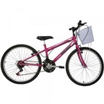 Ficha técnica e caractérísticas do produto Bicicleta Fantasy Aro 24 Rosa - Mormaii