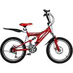 Bicicleta Fast Boy Preta Aro 20 Vermelha - Fischer