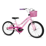Ficha técnica e caractérísticas do produto Bicicleta Feminina Aro 20 Rosa Bella - Nathor