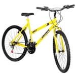Ficha técnica e caractérísticas do produto Bicicleta Feminina Aro 26 18 Marchas Amarela Pro Tork Ultra