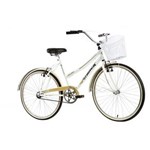 Ficha técnica e caractérísticas do produto Bicicleta Feminina Aro 26 Confort Branco Track