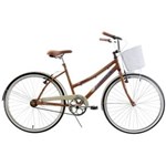 Ficha técnica e caractérísticas do produto Bicicleta Feminina Aro 26 Confort Marron Track