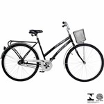 Ficha técnica e caractérísticas do produto Bicicleta Feminina Aro 26 Preta Princess New Fischer