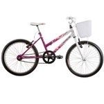 Ficha técnica e caractérísticas do produto Bicicleta Feminina Cindy com Cesta Aro 20 Magenta/Branco Track Bikes