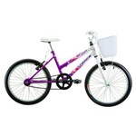 Bicicleta Feminina Cindy com Cesta Aro 20 Rosa Track Bikes