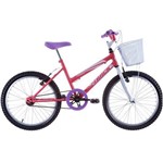 Ficha técnica e caractérísticas do produto Bicicleta Feminina Cindy com Cesta Aro 20 Salmão/Branco -Track Bikes - Track Bikes