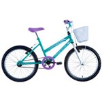 Ficha técnica e caractérísticas do produto Bicicleta Feminina Cindy com Cesta Aro 20 Verde Track Bikes