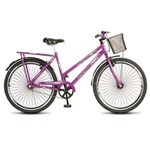 Ficha técnica e caractérísticas do produto Bicicleta Feminina Colli Fort Reforçada Aro 26, 72 Raios - 198 - Violeta