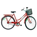 Ficha técnica e caractérísticas do produto Bicicleta Feminina Monark Tropical Aro 26 Vermelho