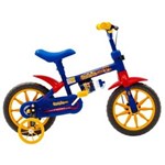 Ficha técnica e caractérísticas do produto Bicicleta Ferinha Aro 12 Masc FM Azul/Amarelo - Ferinha