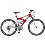 Ficha técnica e caractérísticas do produto Bicicleta Fischer Aro 26 Vector com 21 Marchas 1343 - Vermelho/Prata
