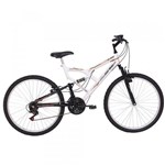 Ficha técnica e caractérísticas do produto Bicicleta Free Action Aro 26 Full Fa240 Branco e Preto - Status Bike