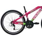 Ficha técnica e caractérísticas do produto Bicicleta Freeride Aro 26 21 Vel Rosa/Verde VikingX TUFF25