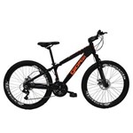 Ficha técnica e caractérísticas do produto Bicicleta Frx Freeride Aro 26 Freio a Disco 21 Velocidades Câmbios Shimano Preto Laranja - Gios - Preto