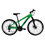 Bicicleta Frx Freeride Aro 26 Freio a Disco 21 Velocidades Cambios Shimano Verde Neon - Gios
