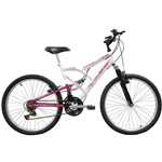Ficha técnica e caractérísticas do produto Bicicleta Full FA240 18 V Aro 24 Branca/Rosa - Mormaii