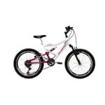 Ficha técnica e caractérísticas do produto Bicicleta Full FA240 6V Aro 20 Branco/Rosa - Mormaii