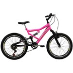 Ficha técnica e caractérísticas do produto Bicicleta Full FA240 6V Aro 20 Rosa Fluor - Mormaii - Mormaii