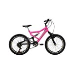 Ficha técnica e caractérísticas do produto Bicicleta Full FA240 6V Aro 20 Rosa Fluor - Mormaii
